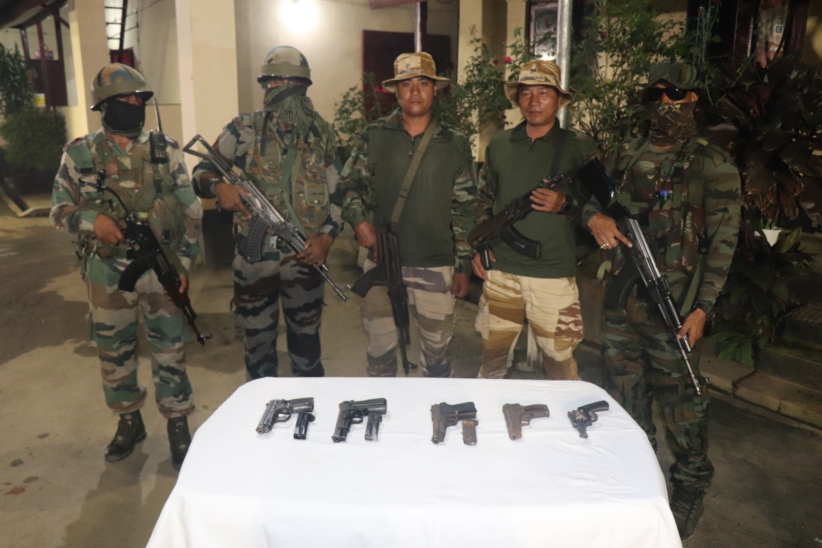 Manipur | 5 arms and ammunition recovered in operation: Assam Rifles ...